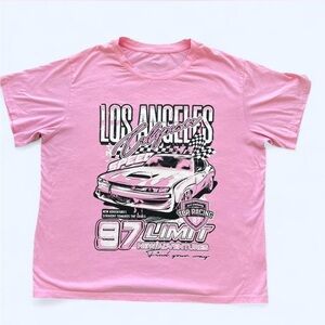 Pink Graphic Racing x Streetwear x Tee